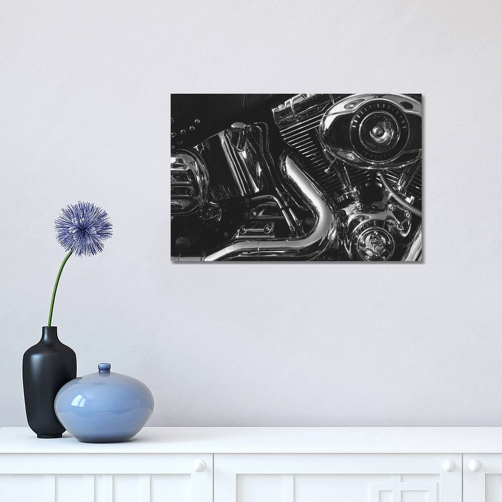 iCanvas "Harley Engine " by Saint and Sailor Studios Canvas Print