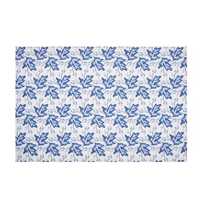 Blue Leaves & Acorn Towel