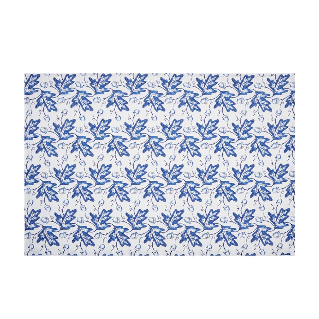 Blue Leaves & Acorn Dishtowel