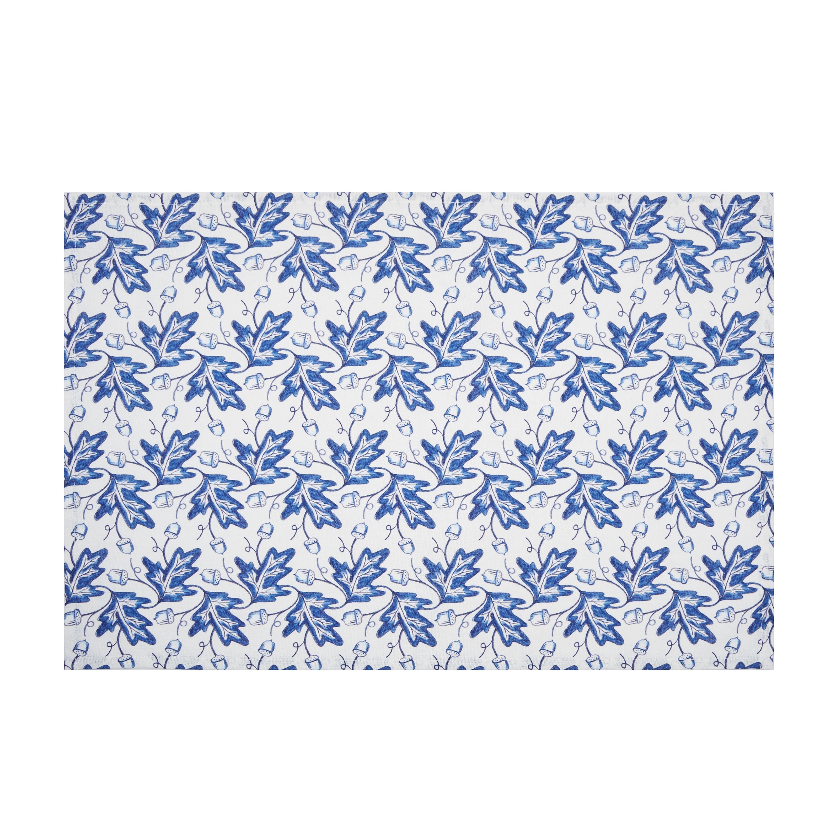 Blue Leaves & Acorn Dishtowel