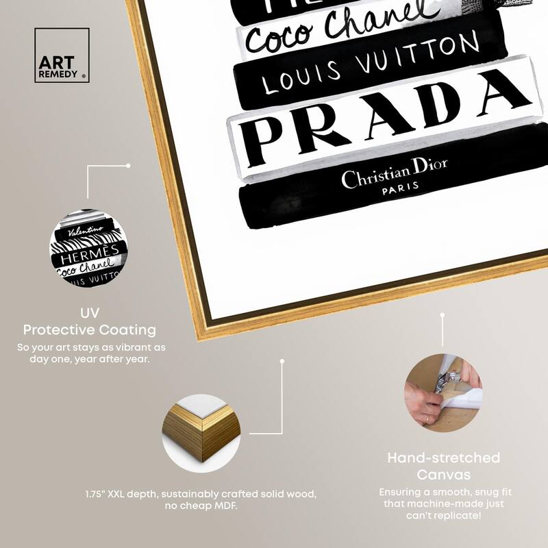Library Luxe Canvas by Art Remedy