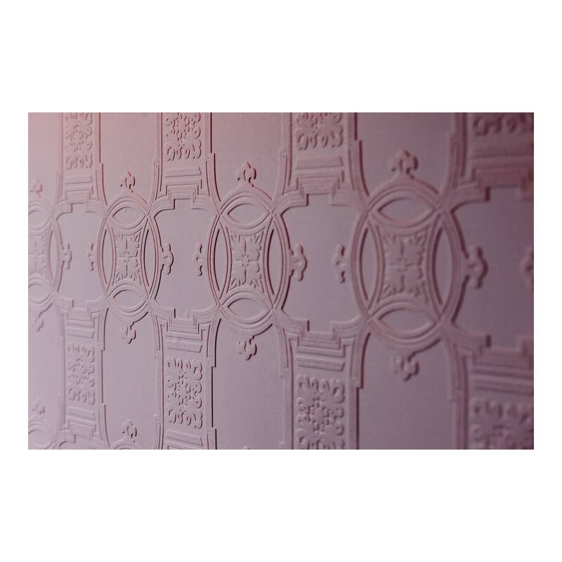 Brewster Early Victorian Paintable Textured Vinyl Wallpaper - 20.9 x 396 x 0.025