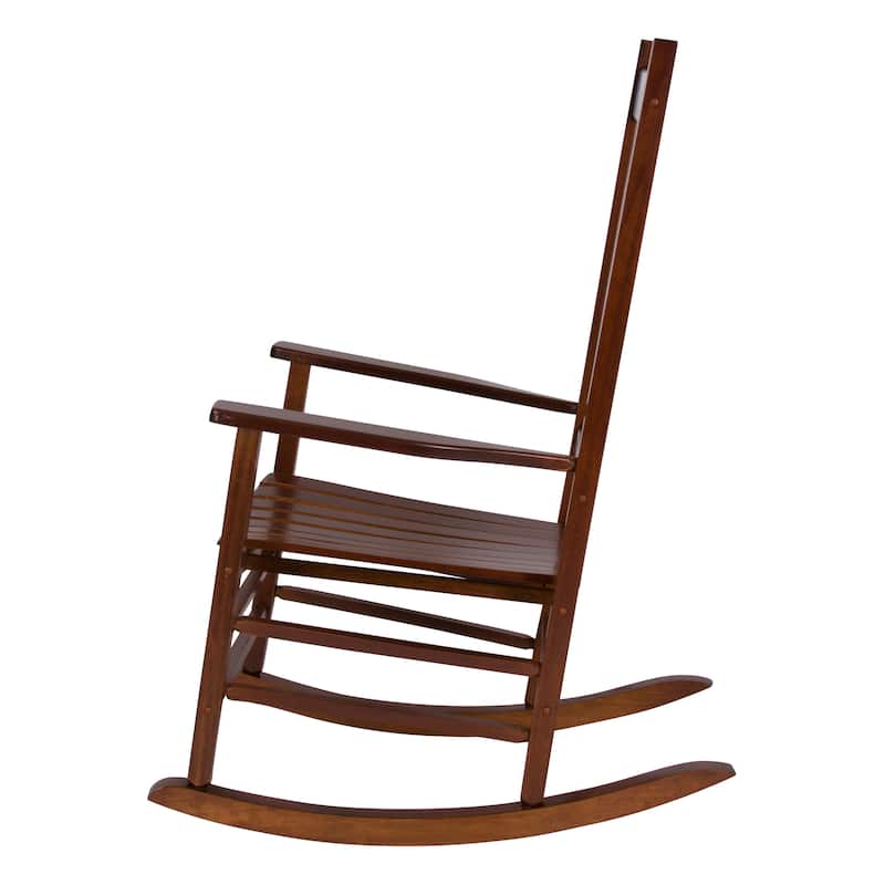 Heritage Solid Wood Outdoor Patio Rocking Chair Rocker (Set of 2)
