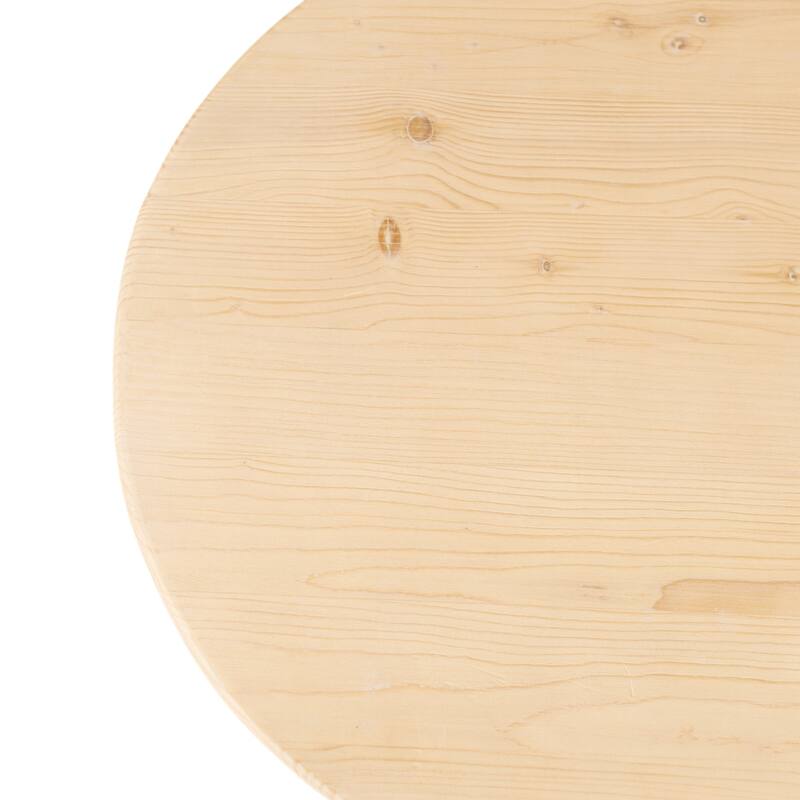 HomeRoots 54" Natural Solid Wood Oval Solid Coffee Table - 54' X '17' X '30