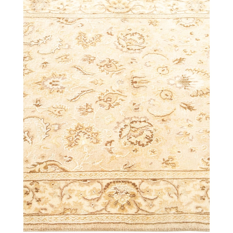 Overton Hand Knotted Wool Vintage Inspired Traditional Mogul Ivory Area Rug - 3 x 5
