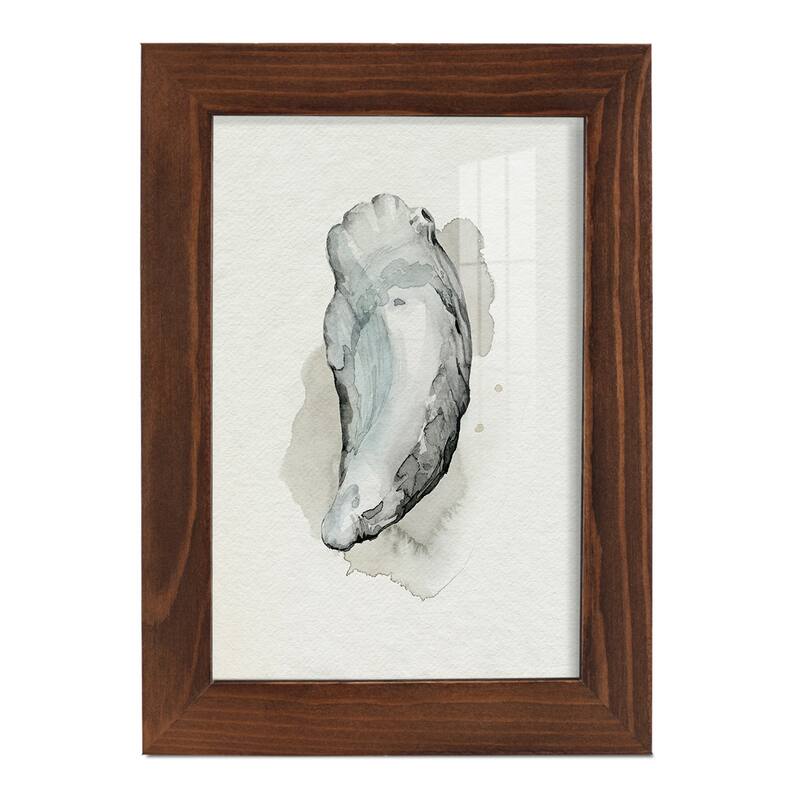 Oysters on the Bay II -Framed Print w/glass-Cherry Red