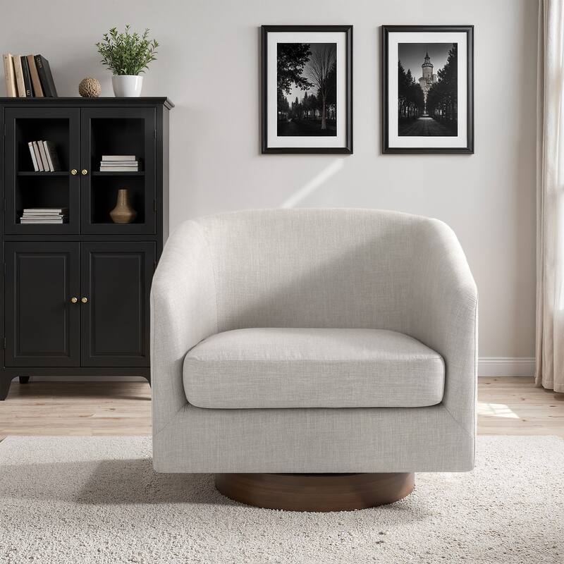 Modern 360°Swivel Barrel Chair