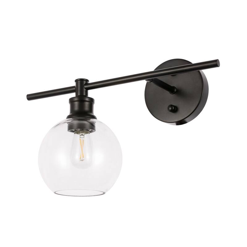 Collins 1-Light Glass Left Wall Sconce - 14.7/9.8 - 14.7/9.8
