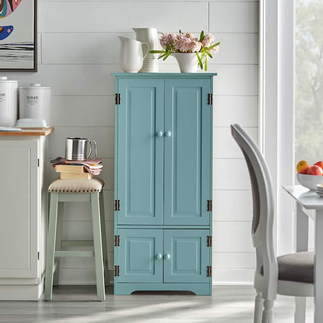 Simple Living Aston Tall Cabinet - Antique Blue