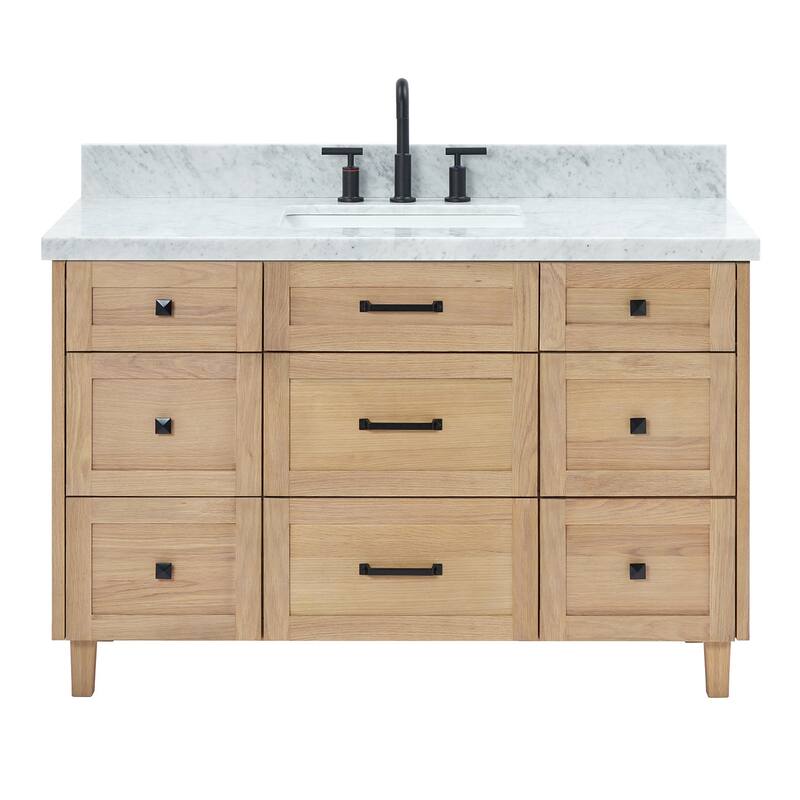 Ariel B55CWRVO Monroe 55" Free Standing Single Basin Vanity Set with