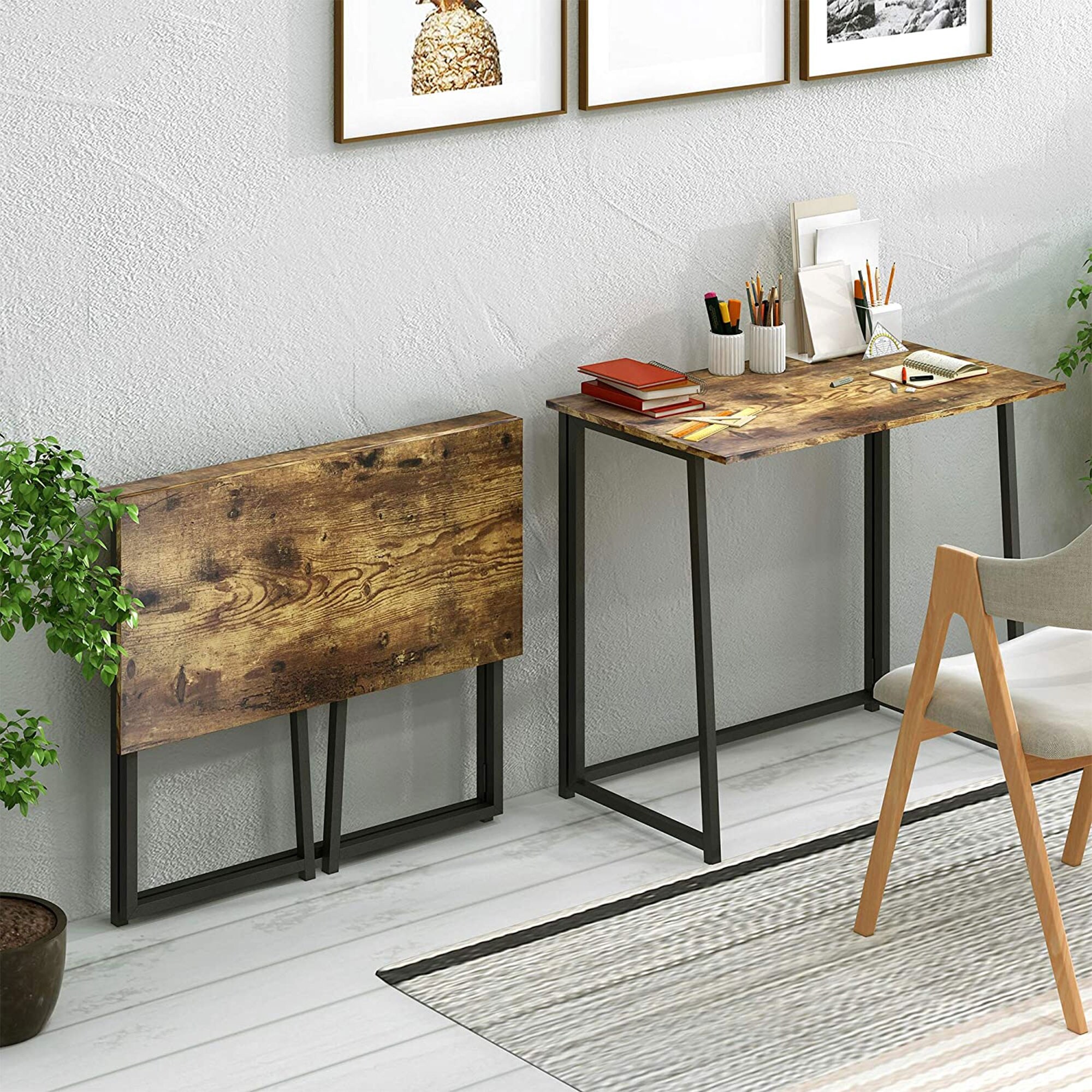 4NM 31.5 Inch Modern Computer Office Study Writing Table Desk Rustic Brown Bed Bath Beyond 36188652