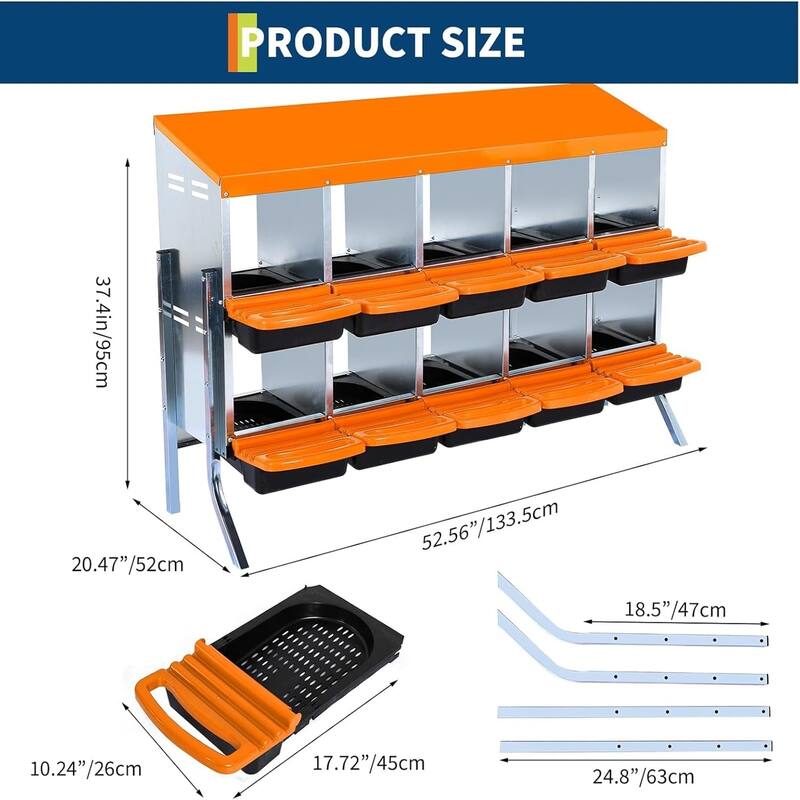 Metal Chicken Nesting Box