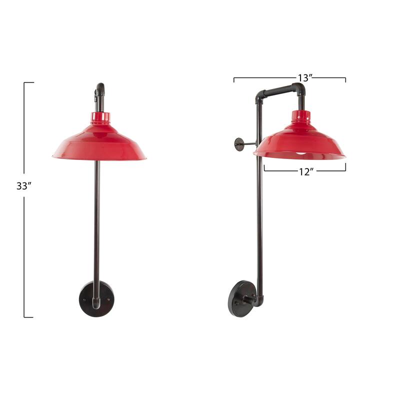 Metal Wall Sconce with Shade