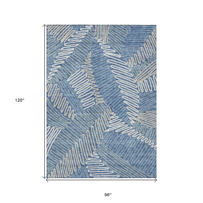 HomeRoots Floral Transitional Rectangle Outdoor Rug