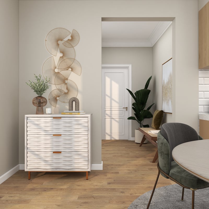 CosmoLiving by Cosmopolitan Gold Metal Crescent Overlapping Wire Fan Sunburst Home Wall Decor