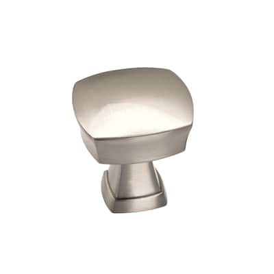 Stature 1-1/4 in (32 mm) Length Satin Nickel Cabinet Knob - 10 Pack - 1.25