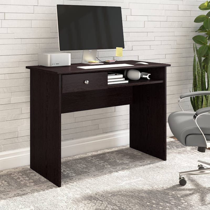 Cabot 40W Writing Desk, Home Office Computer Desk by Bush Furniture - Espresso Oak