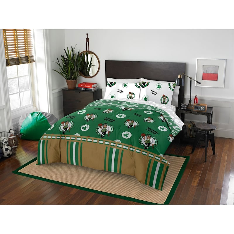 NBA Boston Celtics Rotary 5-piece Full Bed in a Bag Set
