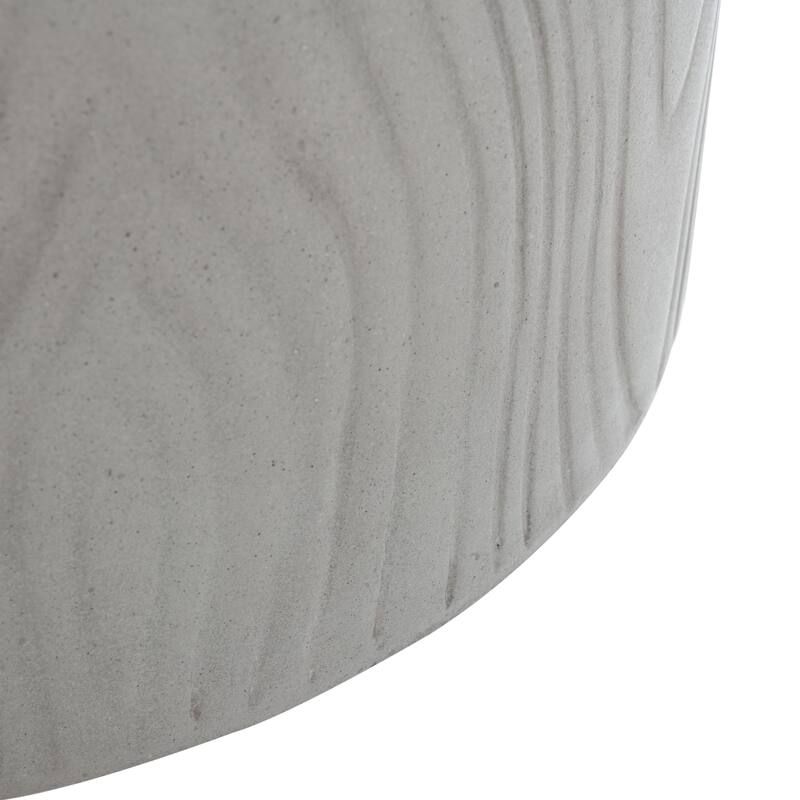SAFAVIEH Reasilvia Trunk Concrete Indoor/ Outdoor Accent Table (Dark Grey) - 14.9" x 14.9" x 16.5" - 15Wx15Dx17H
