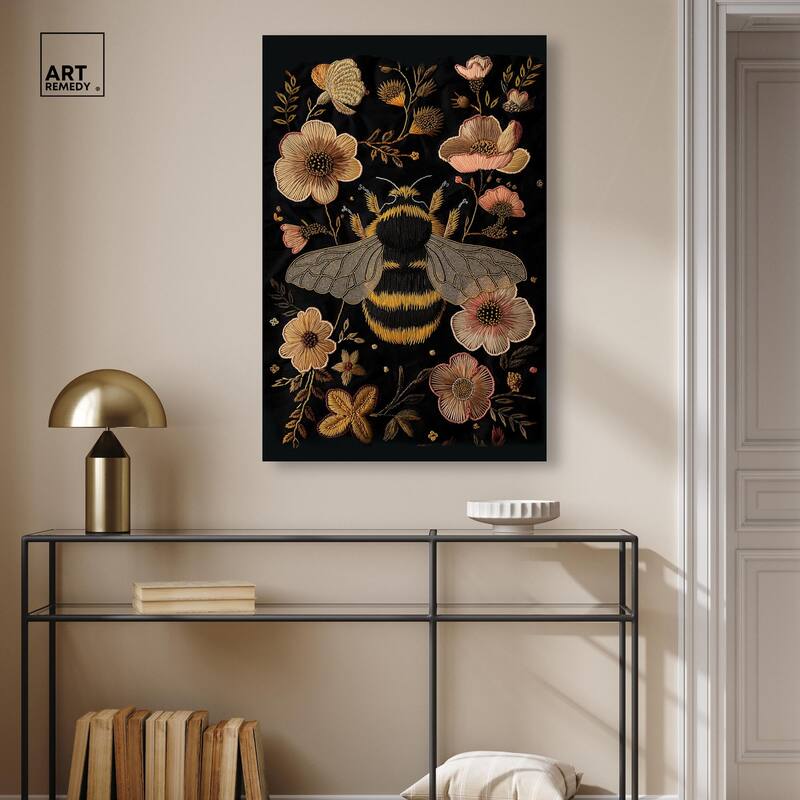 Honeyed Herald II Canvas by Art Remedy, Gallery Wrapped