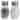 Home Basics Beehive Glass Salt Pepper Shakers Silver Easy Screw On Lids - 3.62" H x 0.62" L x 0.62" W