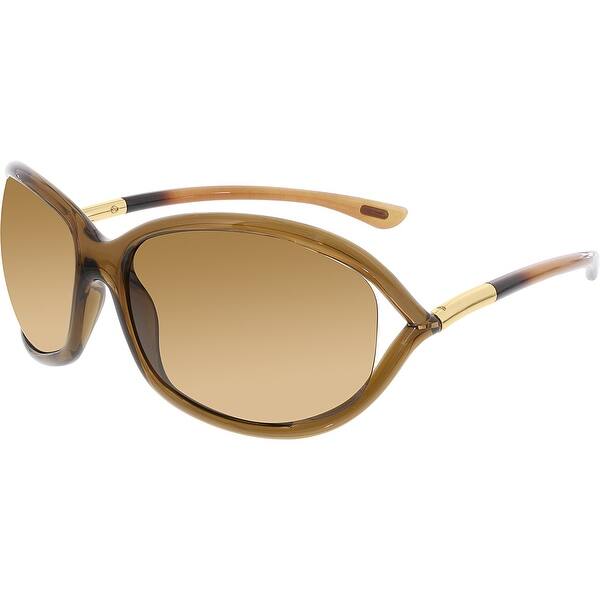 Tom Ford Women S Polarized Jennifer Ft0008 48h 61 Brown Oval Sunglasses Overstock 18901397 Warranty or guarantee availablewith every item. overstock com