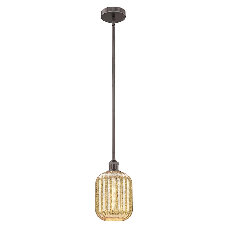 Innovations Lighting Endless Possibilities Edison - Preston - 1 Light 7" Jar Shade Stem Hung Mini Pendant - Mercury/Oil Rubbed Bronze