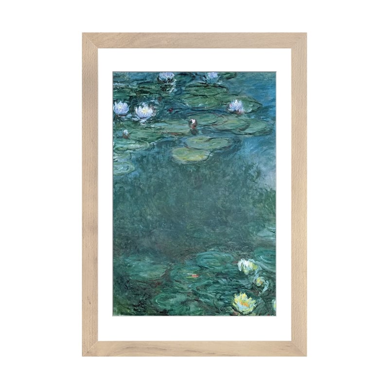 iCanvas "Water-Lilies " by Claude Monet - Natural - 32x24x1