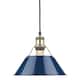 Option Aged Brass with Navy Shades