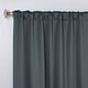 preview thumbnail 73 of 198, Superior Solid Machine Washable Room Darkening Curtains with Back Tabs, Set of 2