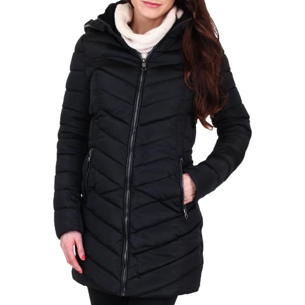 yellow puffer jacket women's