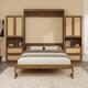 Option Walnut with 2 Cabinet