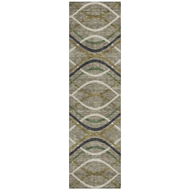 Machine Washable Indoor/ Outdoor Chantille Contemporary Deco Rug