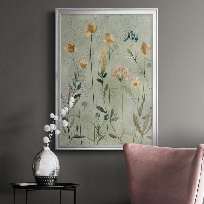 Botanical Sketchbook Premium Framed Print - Ready to Hang