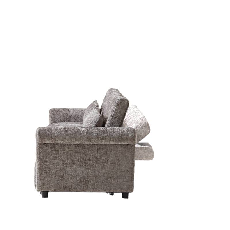 58.27 "cushioned sofa bed with adjustable backrest