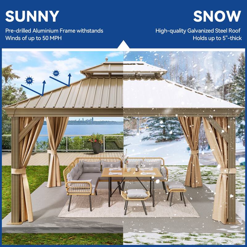 Outdoor Aluminum Canopy Gazebo