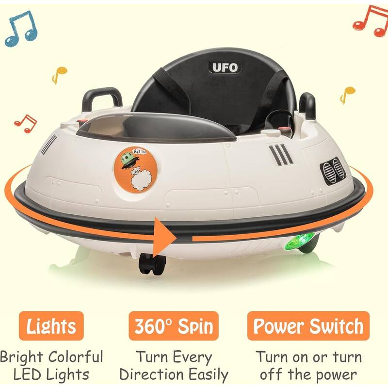 12V Kids Powered Ride-On Bumper Car with Remote Control