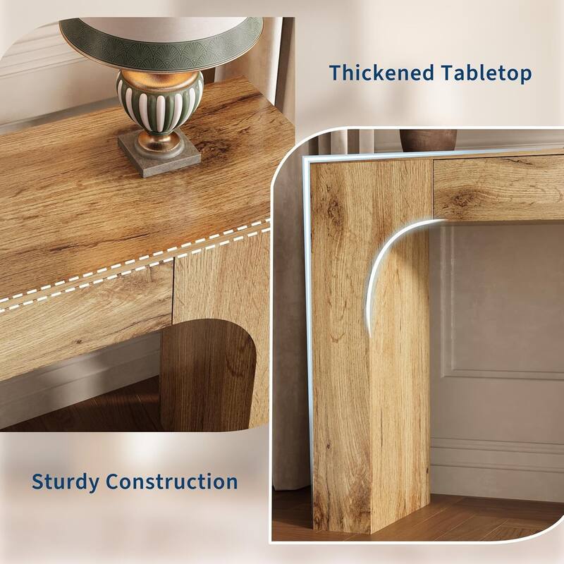 Farmhouse 47 in Console Table, Entryway Table with Drawer