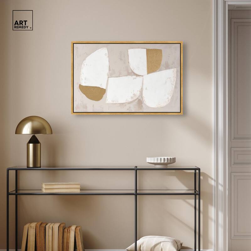 Gilded Cairn III Canvas by Art Remedy