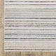 preview thumbnail 7 of 10, Cavett Textural Geometric Striped Beige/ Multi Area Rug