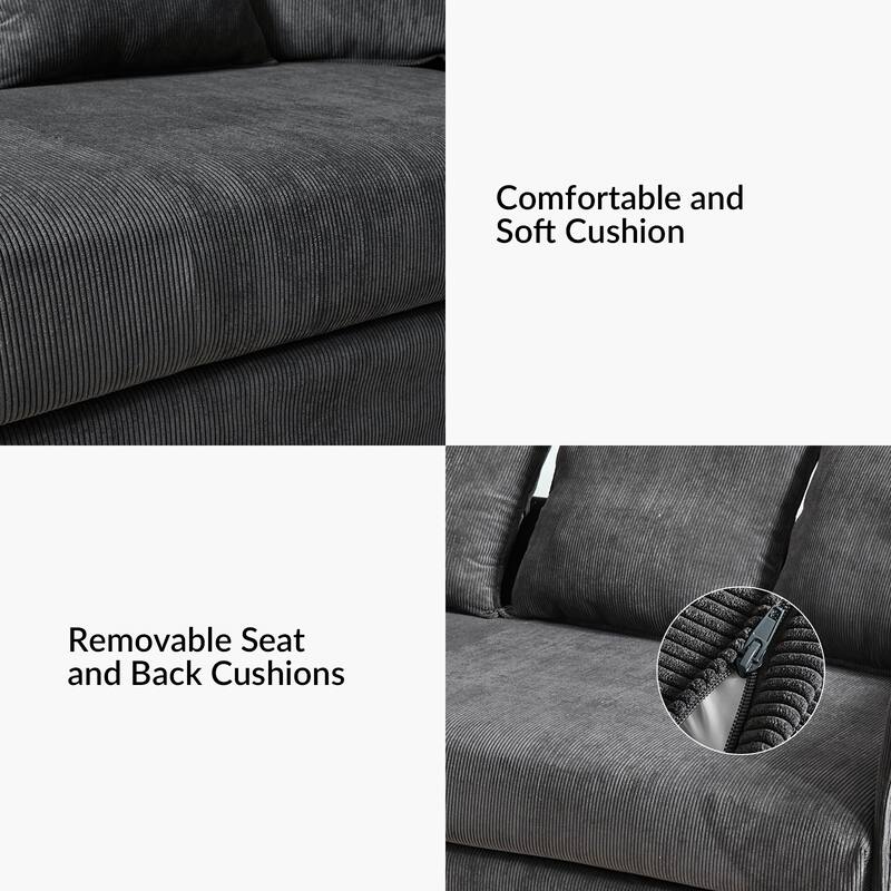 Gottfried 80" Slipcovered Sofa with Two Slipcovers by HULALA HOME