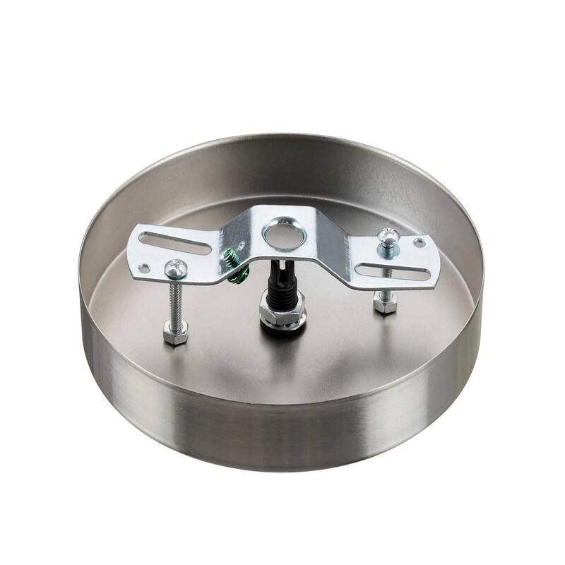 Aspen Creative Canopy Kit Chandelier & Light Fixture Accessories, Brushed Nickel, 2PK Brushed