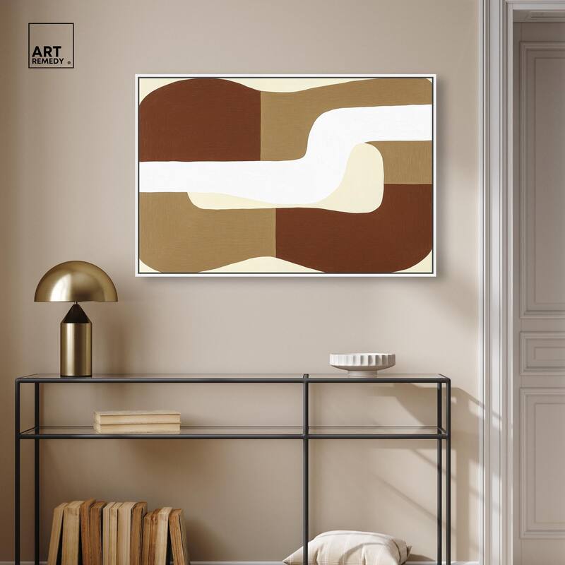 Minimal Wavy III Canvas by Art Remedy