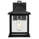 preview thumbnail 3 of 3, Lark 81590 Nolan 12" Tall Outdoor Wall Sconce with Clear Glass Shade