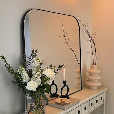 TEHOME Decole Arch Metal Wall Mirror