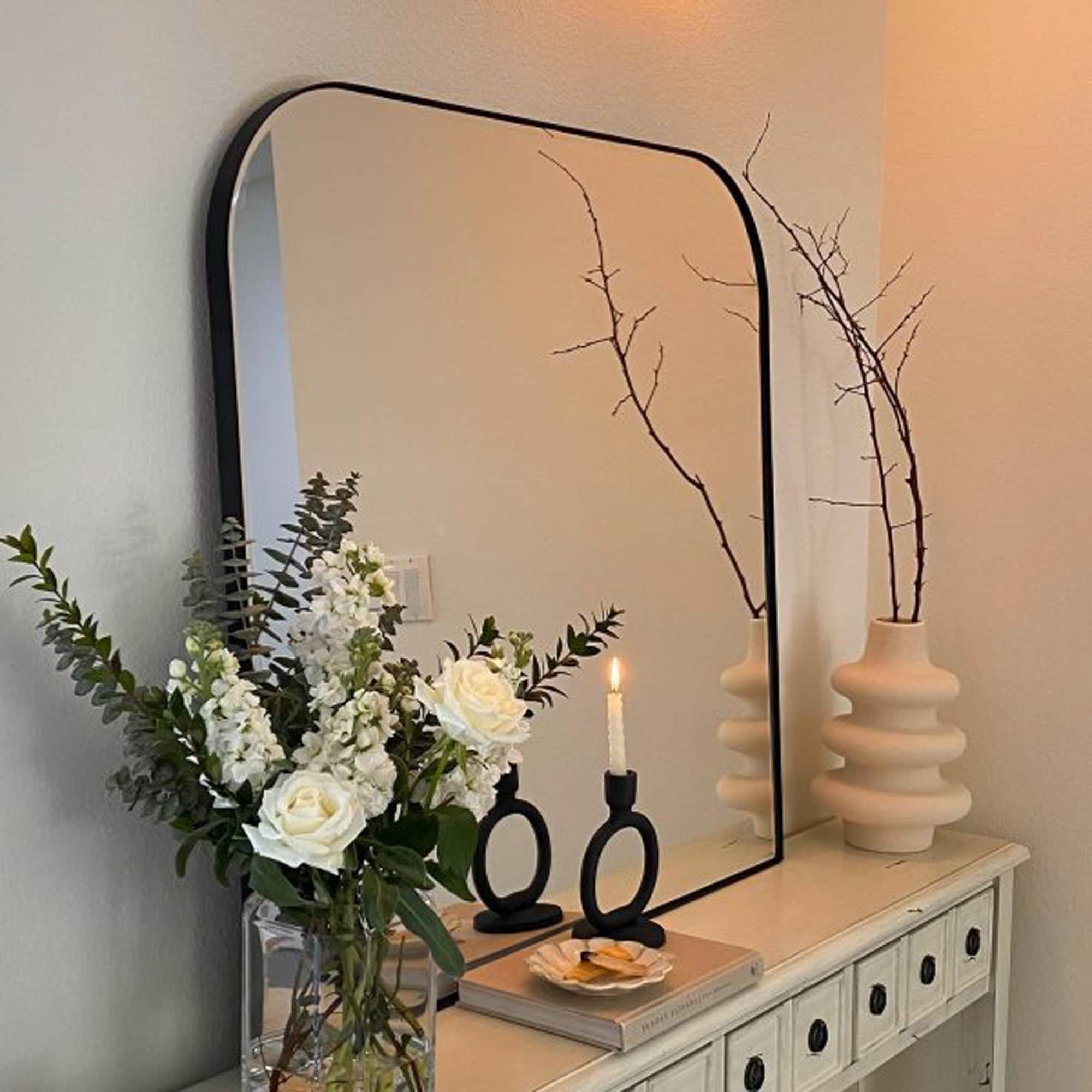 TEHOME Bhargava Decole Arch Metal Wall Mirror