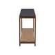 preview thumbnail 16 of 18, Minimalist Console Table with Shelf & 4-Leg Construction