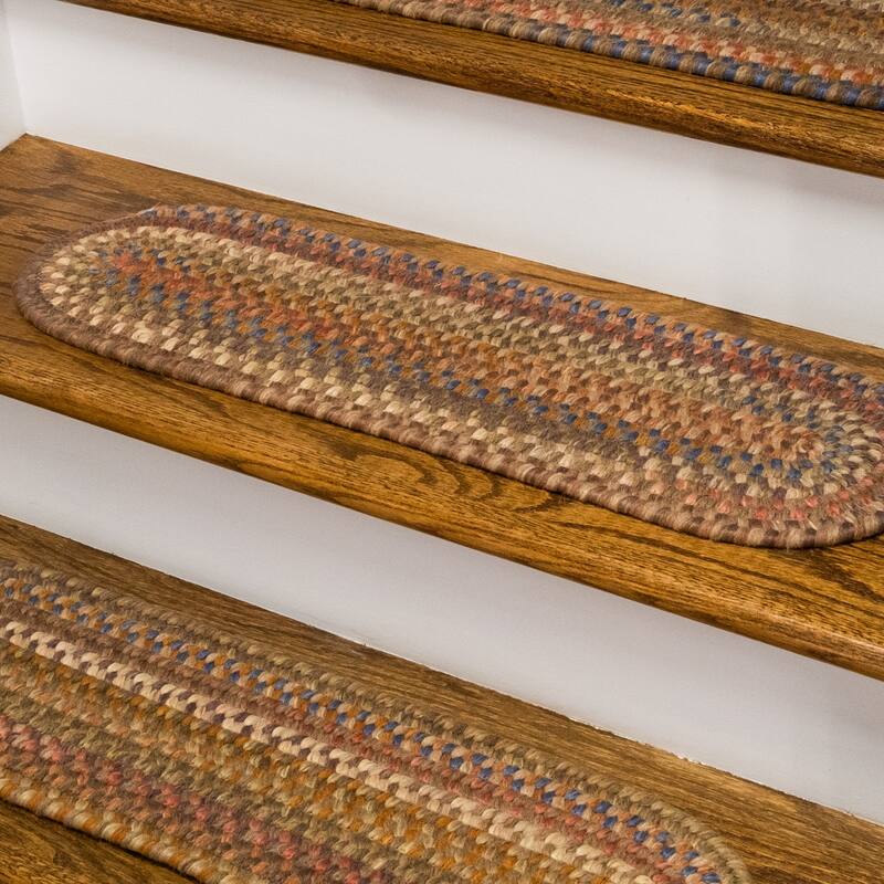 SET13 New England Braided Wool Stair Treads On Sale Bed Bath