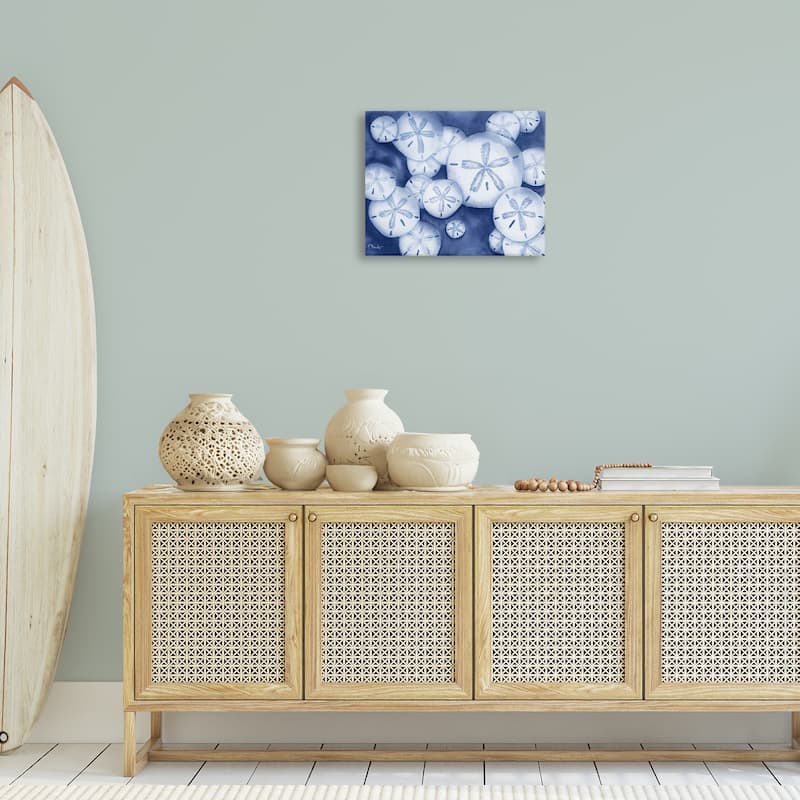 Stupell Watercolor Style Sand Dollars Canvas Wall Art Design By Paul Brent