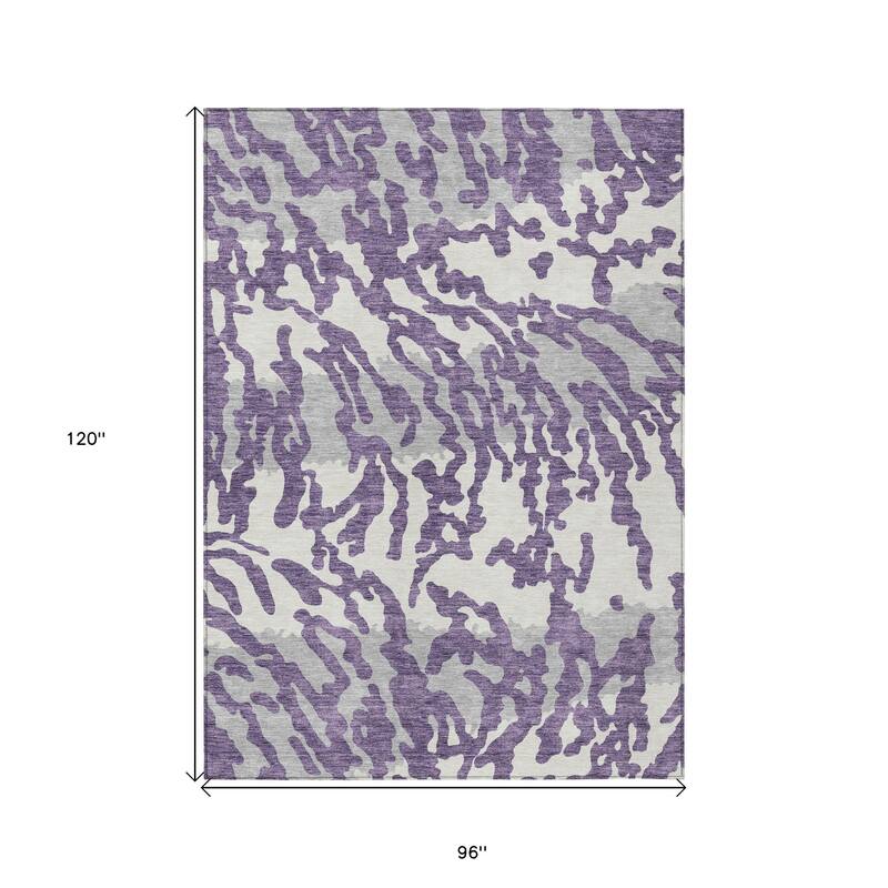 HomeRoots Animal Print Transitional Rectangle Outdoor Rug